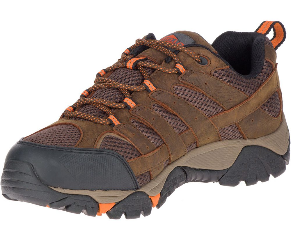 Merrell Sneakers Brown - Moab Vertex Vent SR Wide Width - Mens 46HNFAIJT